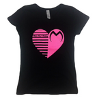 Moto Head Heart Black Tee